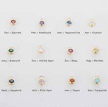 Load image into Gallery viewer, Birthstone necklace