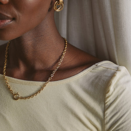 DIY Chunky Rolo Necklace