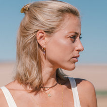 Load image into Gallery viewer, Chunky Amethyst Huggie