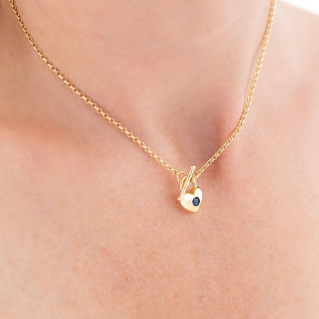 Locked heart necklace