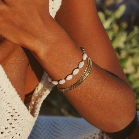 Golden beach jewellery , shell jewellery