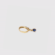 Load image into Gallery viewer, Plain Birthstone Huggie