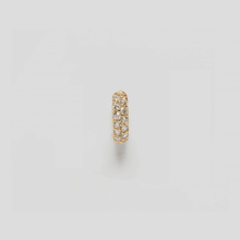 Load image into Gallery viewer, Crystal bold huggie