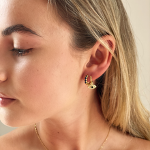 Load image into Gallery viewer, Evil Eye Huggie