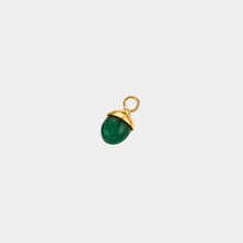 Load image into Gallery viewer, Green agate charm