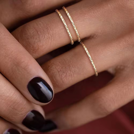 Hammered Stacking Ring