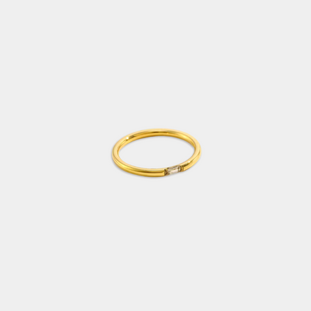 Mono Baguette Ring