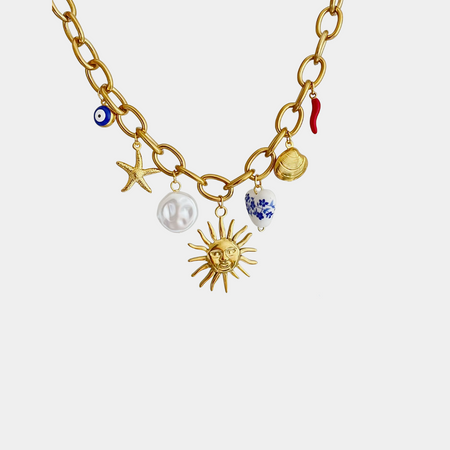 Mykonos Charm Necklace
