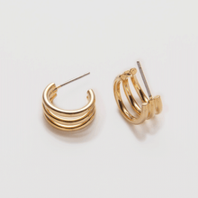 Load image into Gallery viewer, Trio Hoop Pair